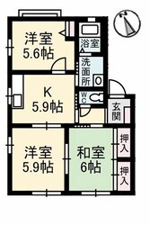 フレグランス篠原 A棟の物件間取画像